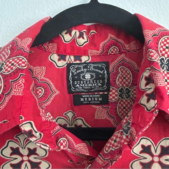 Lucky Brand Paisley Button Up Shirt | Size M - Picture 4 of 4
